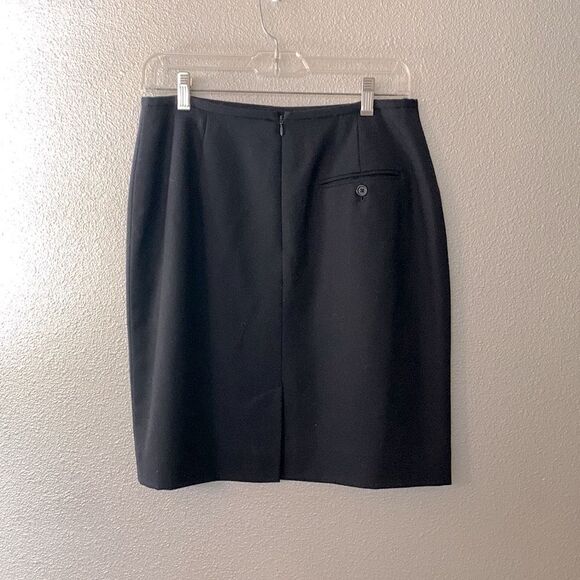 LAUREN RALPH LAUREN Wool pencil skirt zip closure back pocket lined size 12P - Picture 3 of 8